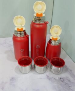 فلاسک استیل رنگی سه حجم برند LIZUN کد 2172