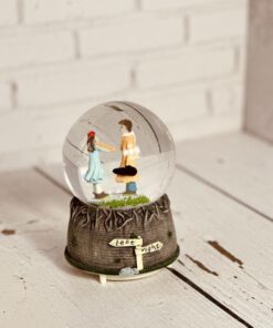 گوی موزیکال پمپ دار برفی طرح دوتایی کد 2179