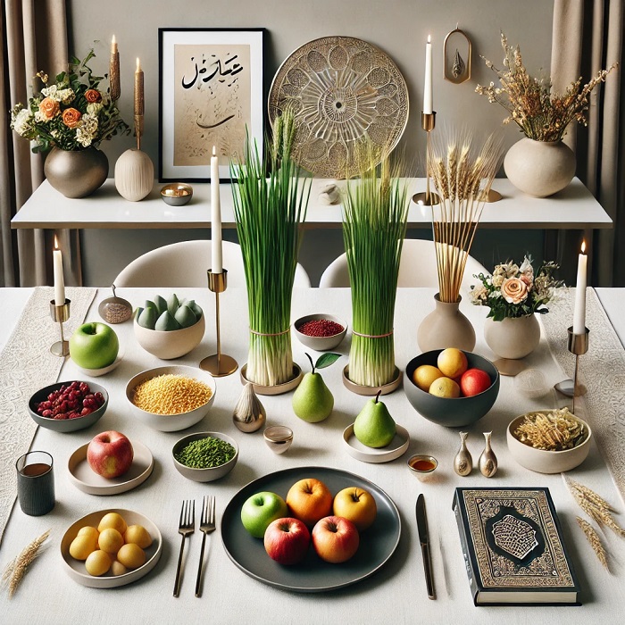 سفره هفت سین مدرن