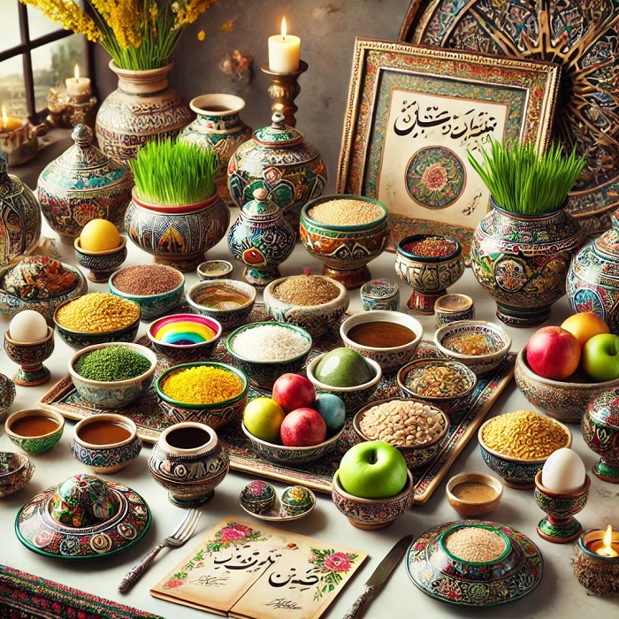 ظروف سفالی سفره هفت سین