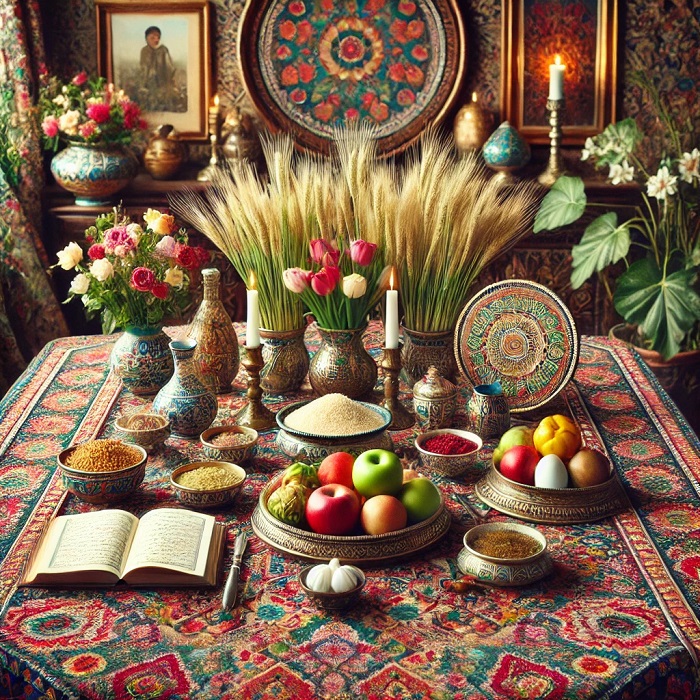 سفره ترمه سفره هفت سین