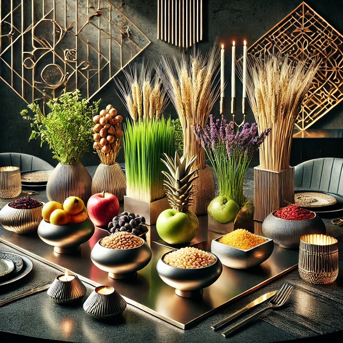 ترکیب زیبای سفره هفت سین