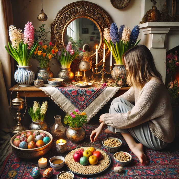 چیدمان سفره هفت سین