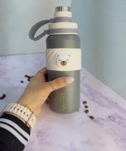 فلاسک دوحالته طرح خرسی جذاب و شیک کد 2186