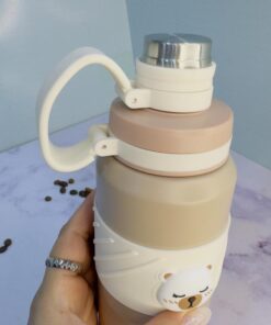 فلاسک دوحالته طرح خرسی جذاب و شیک کد 2186