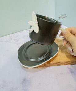 ست فنجان نعلبکی پروانه دار کد 2209