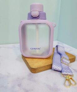 قمقمه نی دار بند شطرنجی کودک برند GlAVOS کد 2213