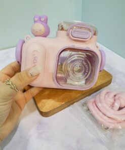 قمقمه فانتزی نی دار طرح دوربین عکاسی برند GlAVOS کد 2214