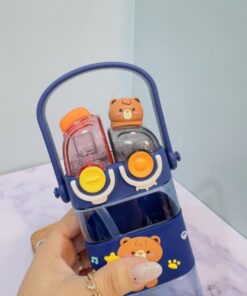 قمقمه کودک دو سر نوش فانتزی طرح خرس کد 2215