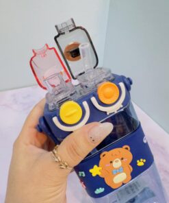 قمقمه کودک دو سر نوش فانتزی طرح خرس کد 2215