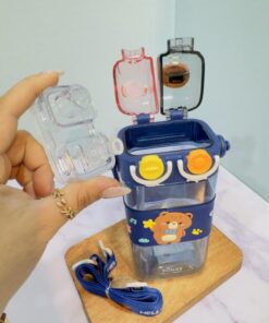 قمقمه کودک دو سر نوش فانتزی طرح خرس کد 2215