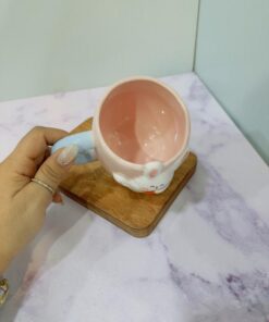 ماگ فانتزی طرح خرگوش هویجی برجسته کد 2216