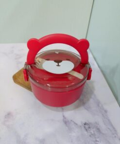 ظرف غذای فانتزی طرح خرس دسته دار کد 2219