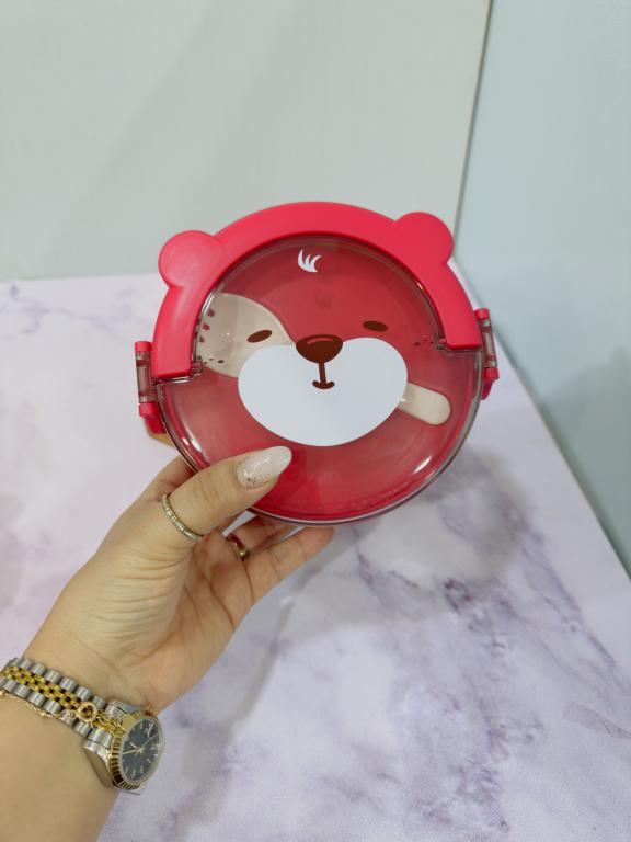 ظرف غذای فانتزی طرح خرس دسته دار کد 2219