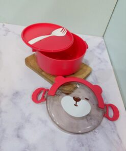 ظرف غذای فانتزی طرح خرس دسته دار کد 2219