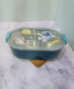 ظرف غذای استیل دوقسمتی فانتزی کودکانه کد 2220