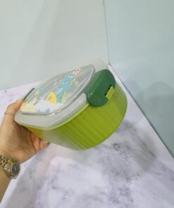 ظرف غذای استیل دوقسمتی فانتزی کودکانه کد 2220