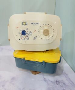 ظرف غذای طرح فضانورد سه خانه کد 2223