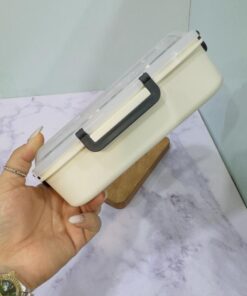 لانچ باکس استیل دو خانه شطرنجی کد 2224