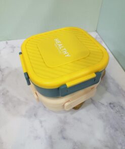 لانچ باکس پلاستیکی سه خانه HEALTHY کد 2226