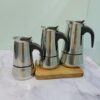 قهوه جوش یا موکاپات استیل سه سایز کد 2228