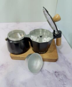 موکاپات و قهوه جوش دسته چوبی پنتوس کد 2229