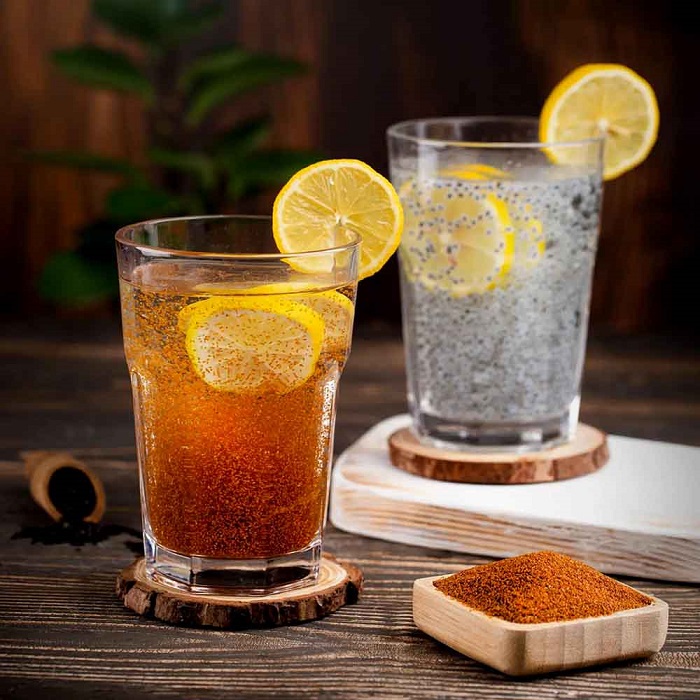 شربت خاکشیر و تخ شربتی