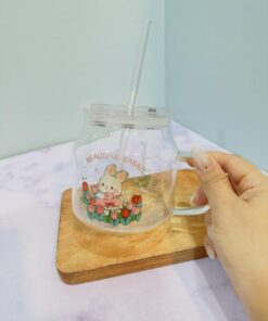 ماگ اسموتی نی دار پیرکس خرگوش بامزه کد 2243