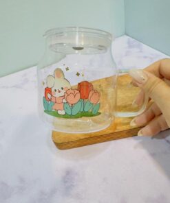 ماگ اسموتی نی دار پیرکس خرگوش بامزه کد 2243