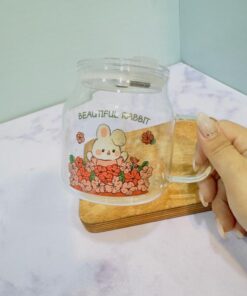 ماگ اسموتی نی دار پیرکس خرگوش بامزه کد 2243