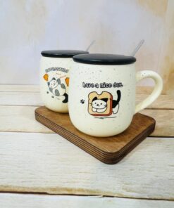 ماگ سرامیکی خال دار گربه کد 2247