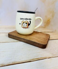 ماگ سرامیکی خال دار گربه کد 2247