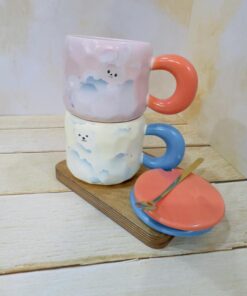 ماگ دسته پهن خرگوش بامزه کد 2252