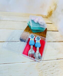 قاشق و چنگال فانتزی کودک جعبه دار کد 2256