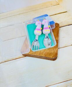 قاشق و چنگال فانتزی کودک جعبه دار کد 2256