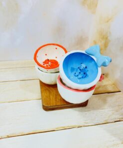 فنجون عروسک برجسته دست ساز کد 2258