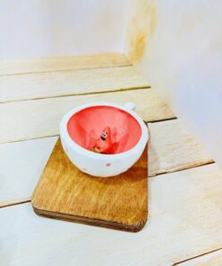 فنجون عروسک برجسته دست ساز کد 2258