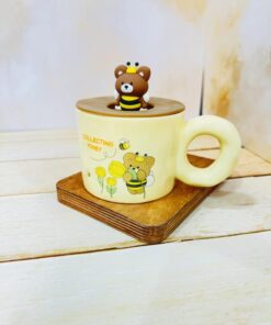ماگ فانتزی عروسکی زنبور خرس کد 2265