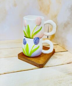 ماگ سرامیکی لاله برجسته کد 2266