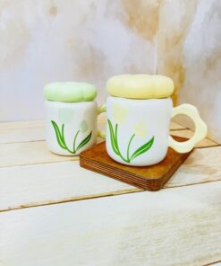 ماگ درپیچی گل لاله کد 2267