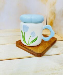 ماگ درپیچی گل لاله کد 2267