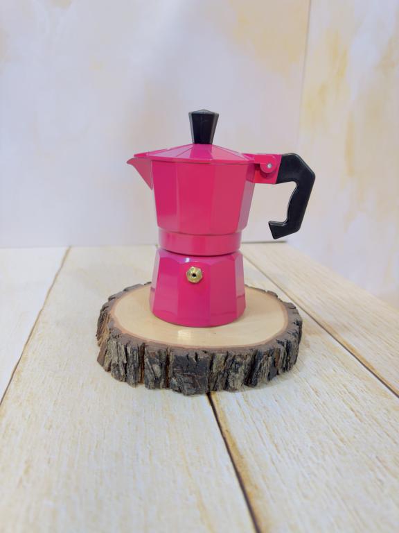 موکاپات قهوه جوش روگازی سه حجم صورتی کد 2269