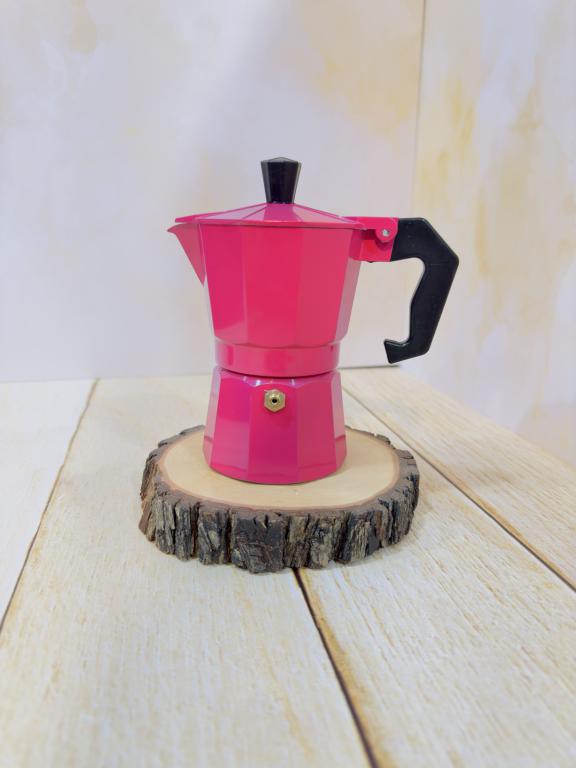 موکاپات قهوه جوش روگازی سه حجم صورتی کد 2269