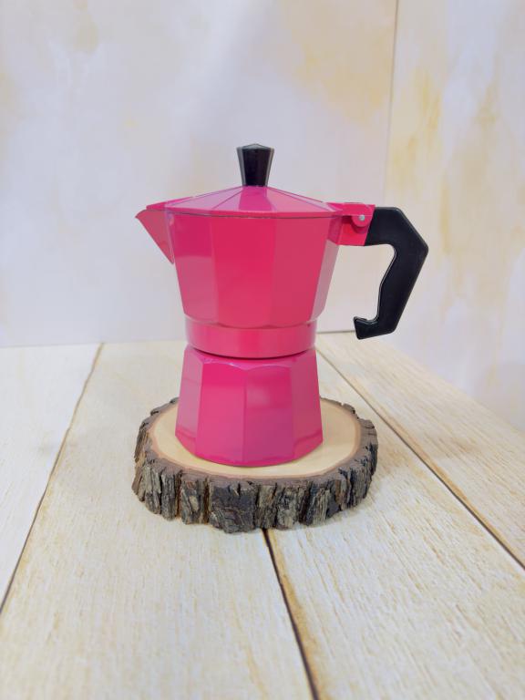 موکاپات قهوه جوش روگازی سه حجم صورتی کد 2269