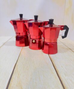 قهوه جوش روگازی زرشکی سه حجم کد 2271