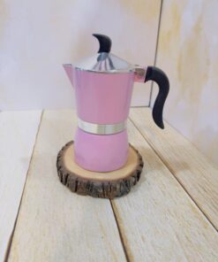 قهوه جوش روگازی رنگی رنگی سه کاپ کد 2274