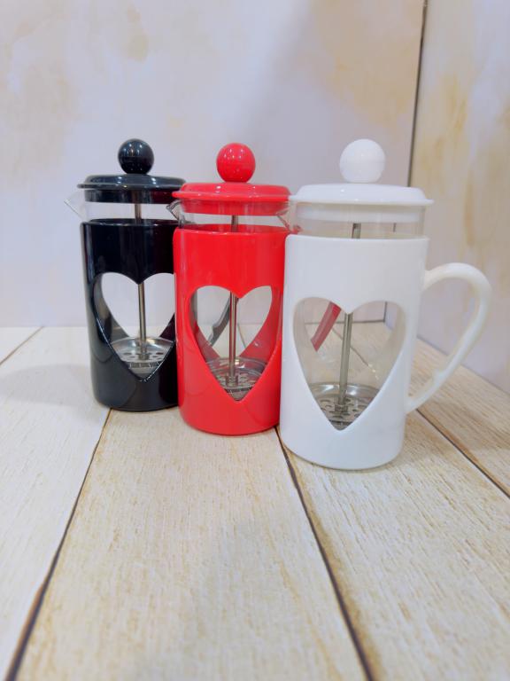 فرنچ پرس دمنوش خوری حجم 350 میل قلبی کد 2275