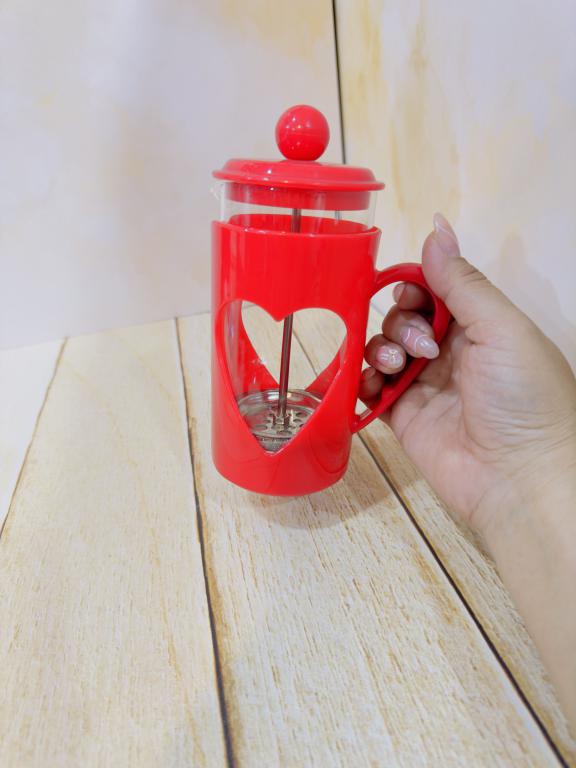 فرنچ پرس دمنوش خوری حجم 350 میل قلبی کد 2275