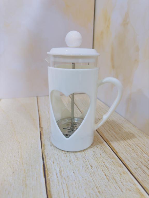 فرنچ پرس دمنوش خوری حجم 350 میل قلبی کد 2275