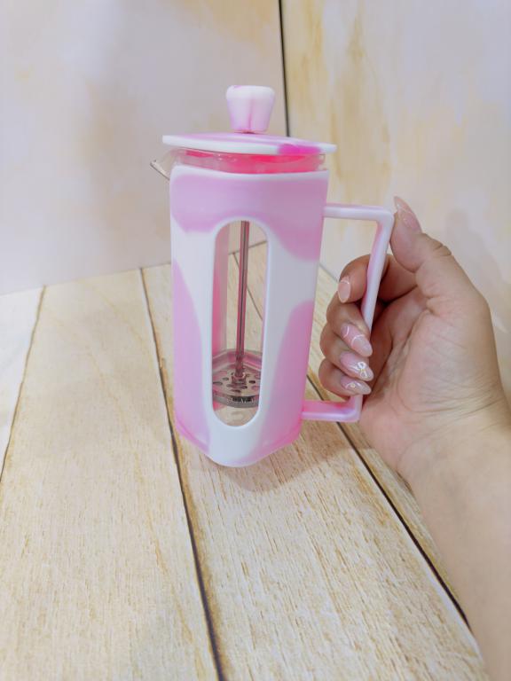 فرنچ پرس طرح مربعی آبرنگی برند YITIAN کد 2277